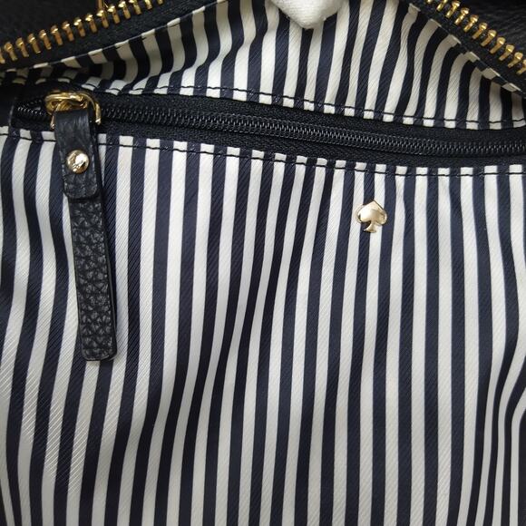 Kate Spade New York Black Pebbled Leather Zipper Closure Crossbody Shoulder Bag - Picture 16 of 16